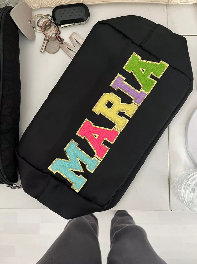 Personalized XL Nylon Makeup Bag