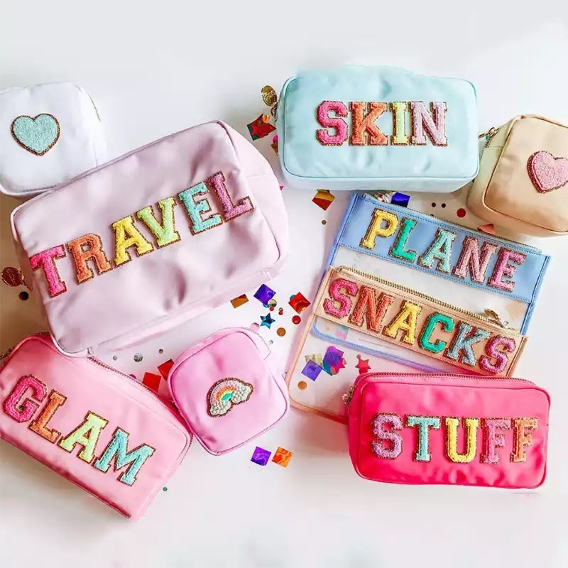 Personalized XL Nylon Makeup Bag