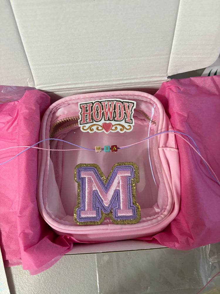 Personalized Clear Pouch Gift Set — Cowgirl Edition