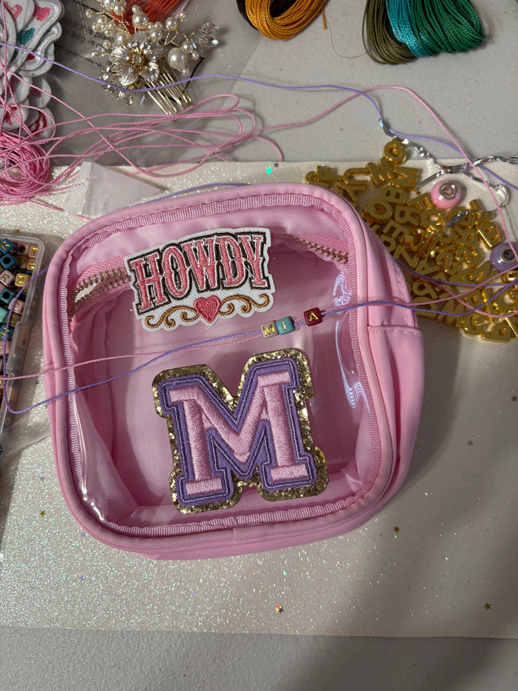 Personalized Clear Pouch Gift Set — Cowgirl Edition