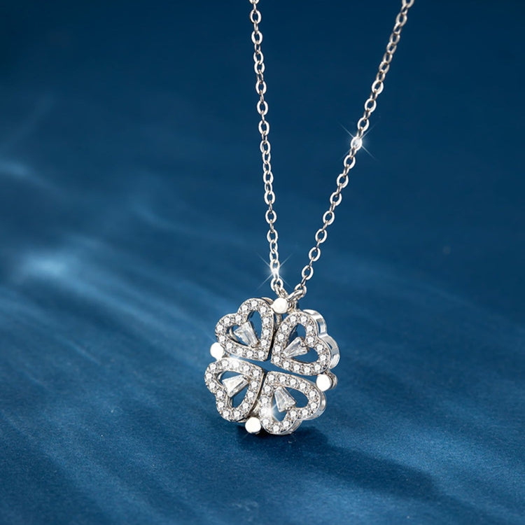 Four-Leaf Clover Heart Necklace