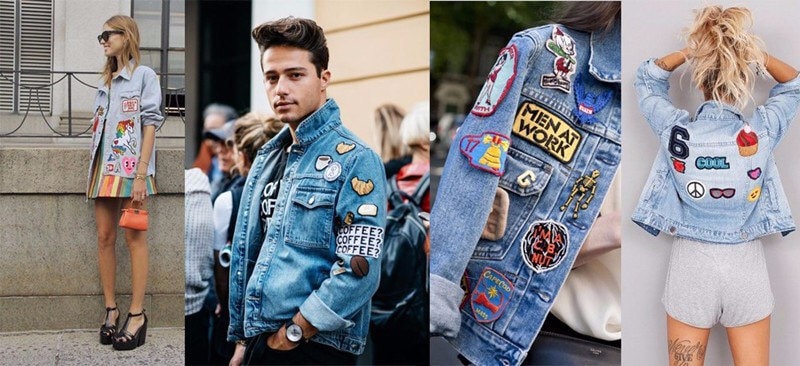 Blue Embroidered Letter Patches