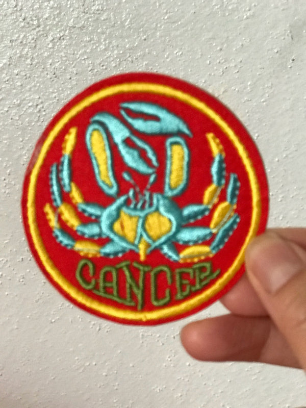 Cancer Astrological iron On Patch/star Sign Symbol patch/Zodiac Badges Embroidered Sew On Patch（6/22-7/22）