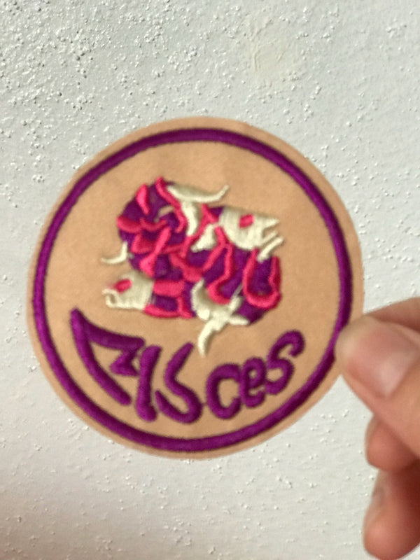 Creative Pisces iron On Patch -Embroidered Sew On Patch（2/19-3/20）