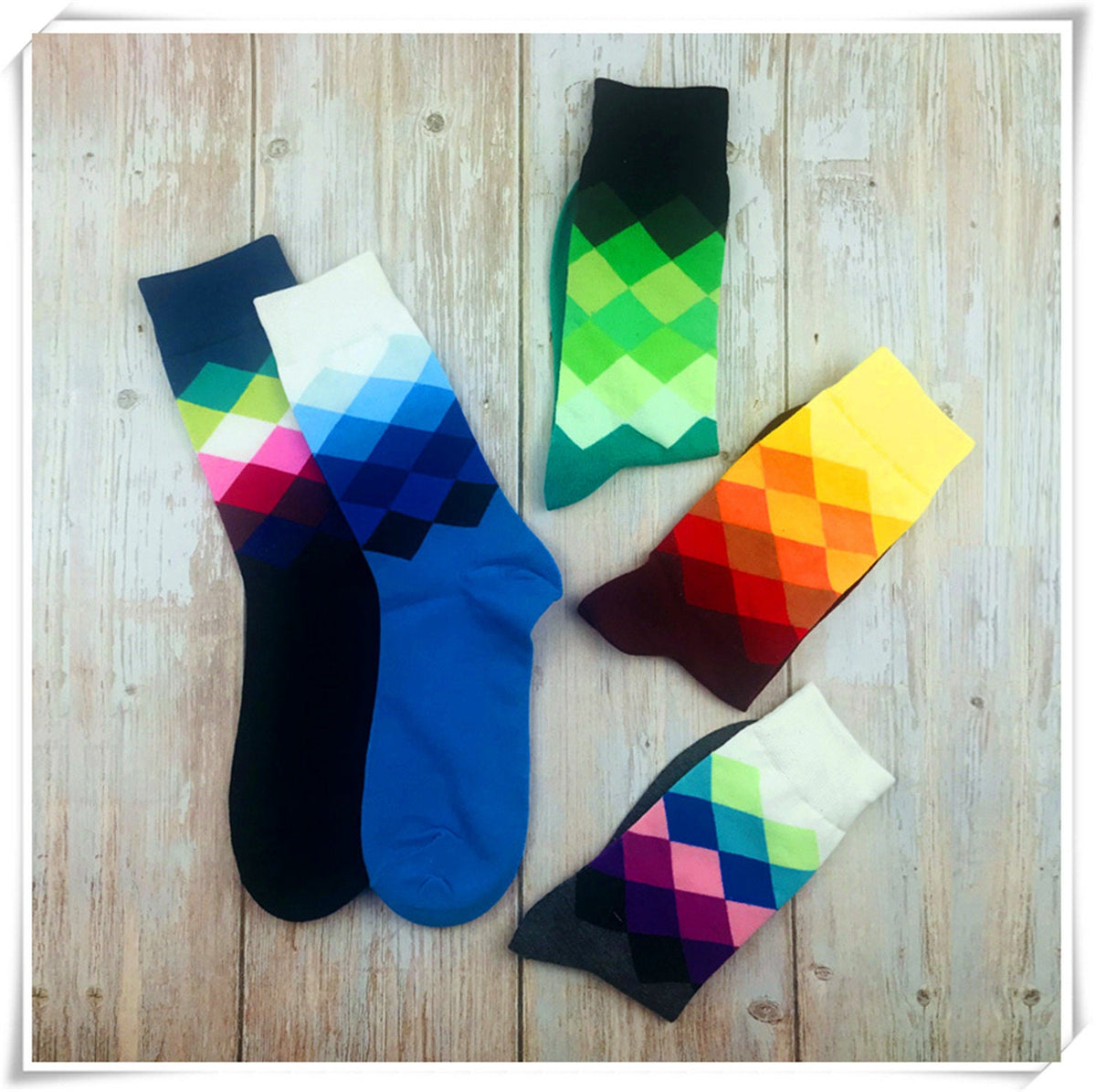 Diamond Pattern Socks