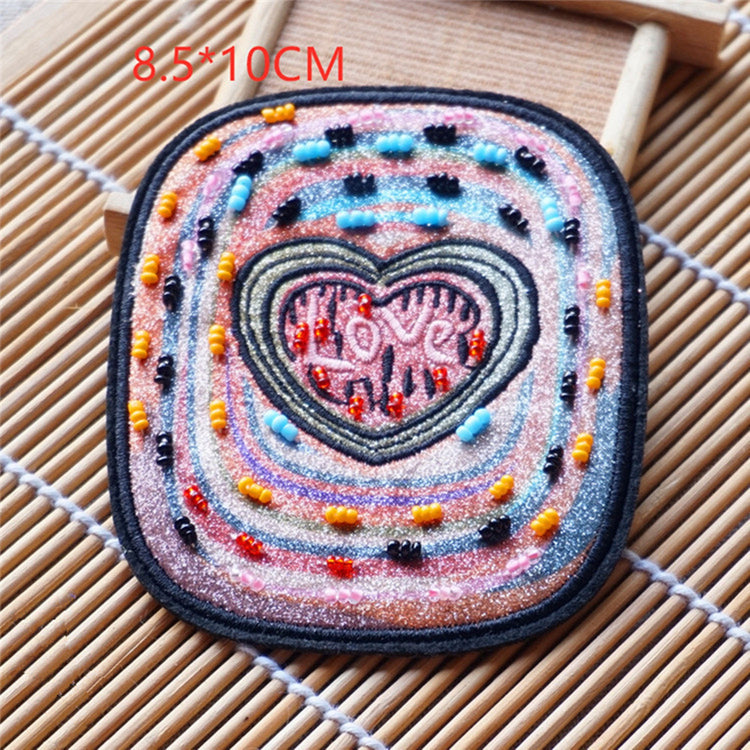 Beaded Love Patch