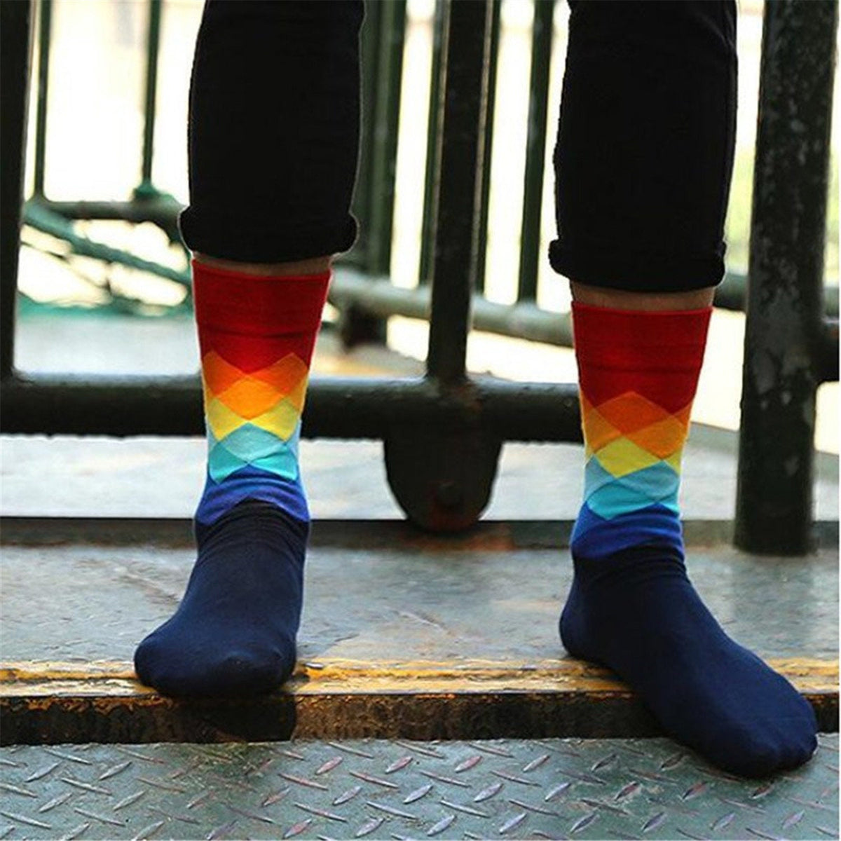 Diamond Pattern Socks