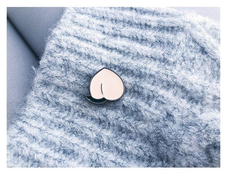 Peach Enamel Pin