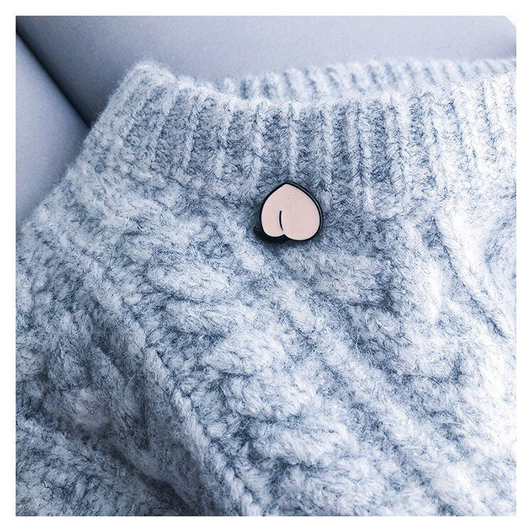 Peach Enamel Pin