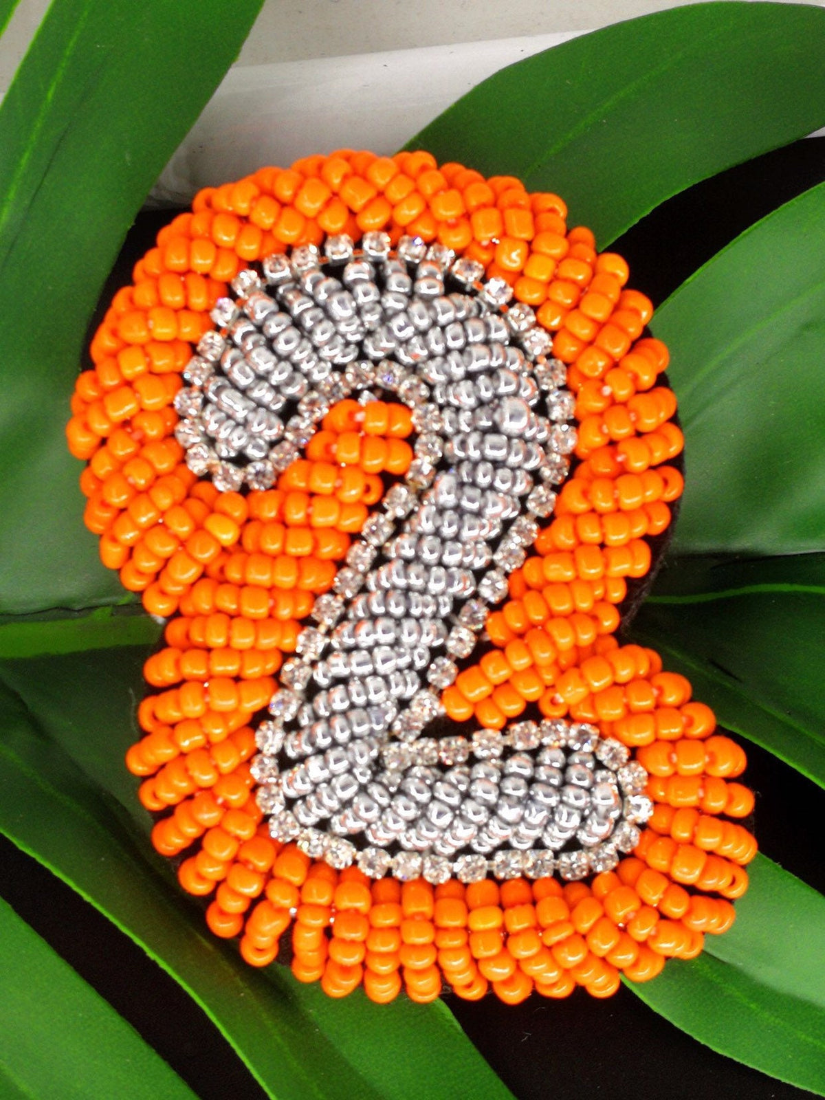 Beaded Number Patches