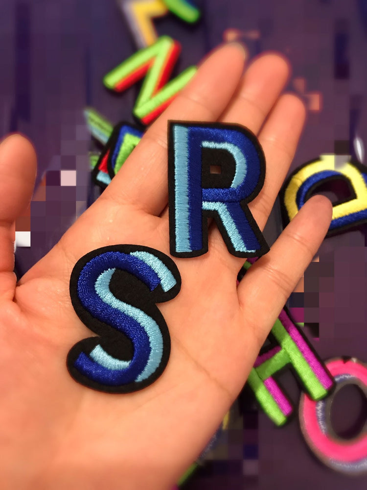 Multicolor Alphabet Patches