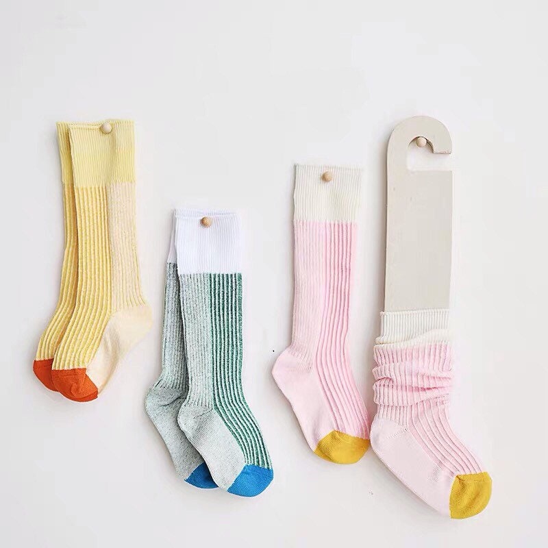Color Block Kids Knee-High Socks