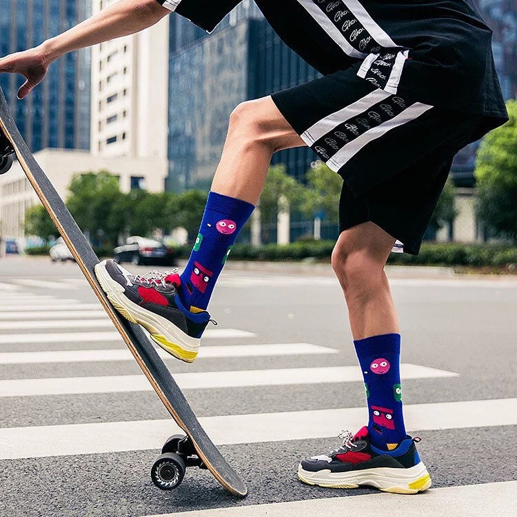 Cartoon Crew Socks