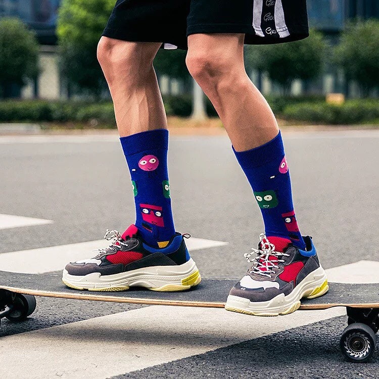 Cartoon Crew Socks