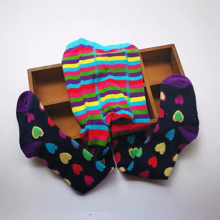 Colorful Heart Girls Tights