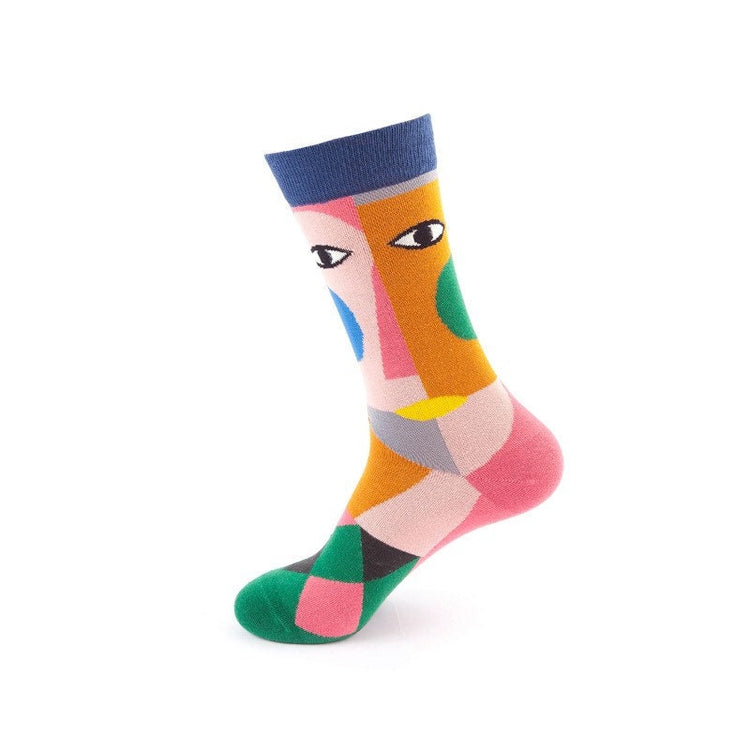 Eyes Illustration Socks