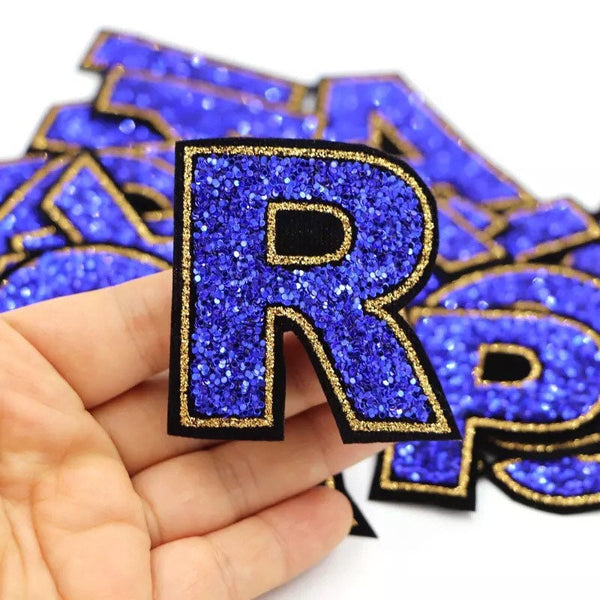 Blue Vintage Appliqué Patchs