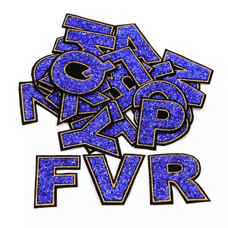 Blue Vintage Appliqué Patches