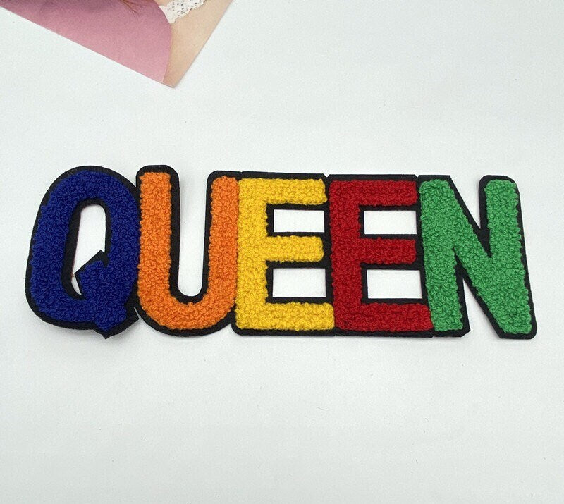 Designer Chenille Letter Patch