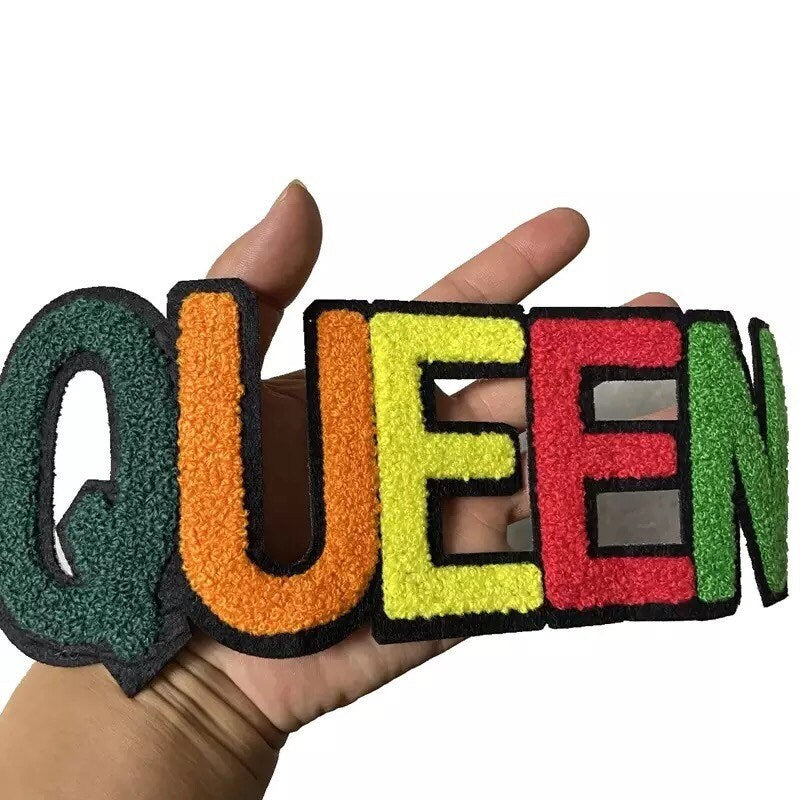 Designer Chenille Letter Patch