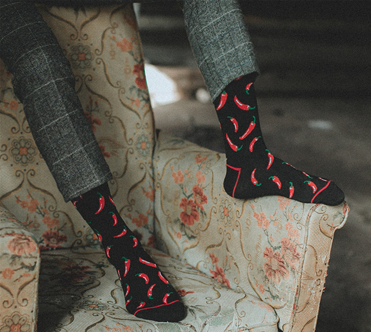 Red Pepper Dress Socks