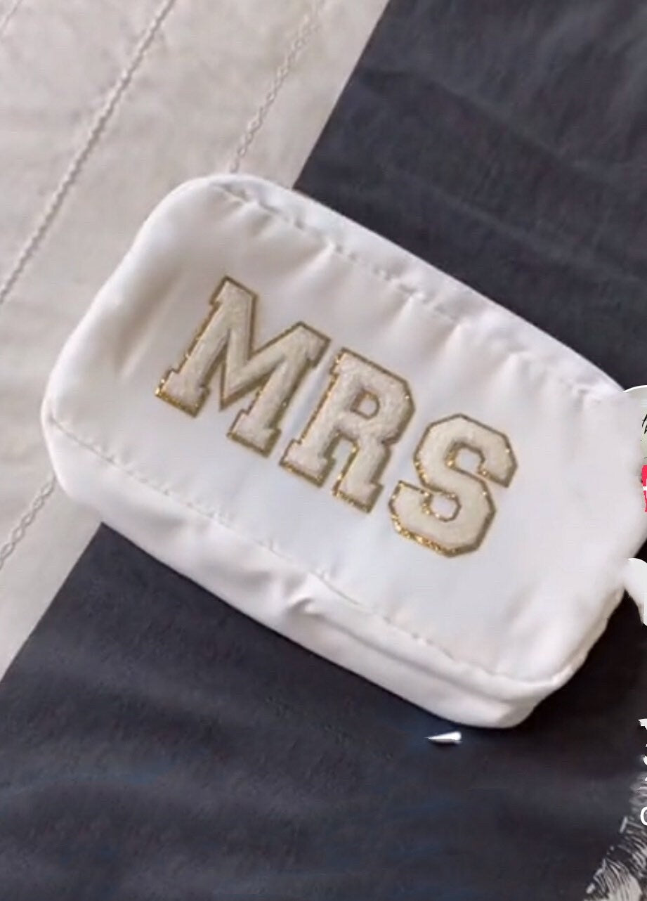 Personalized Large Nylon Makeup Bag