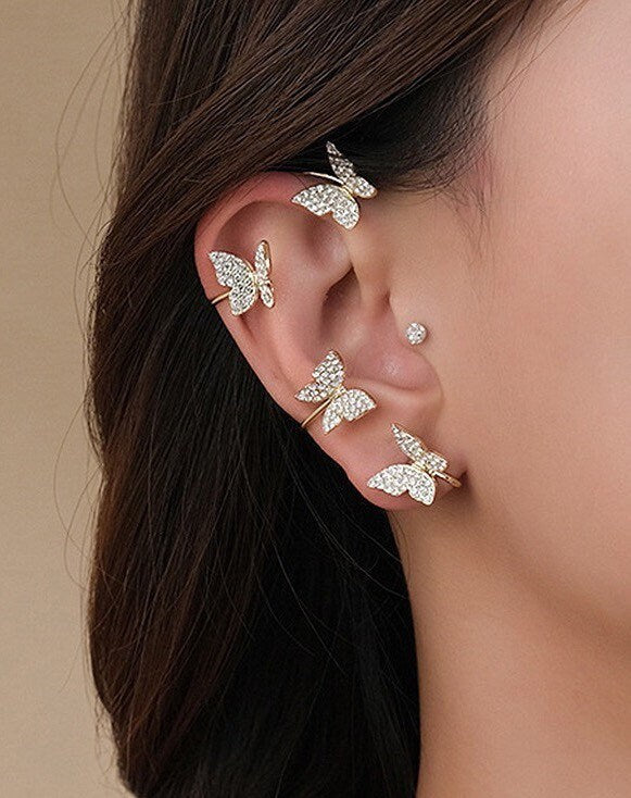 Butterfly Christmas Earrings