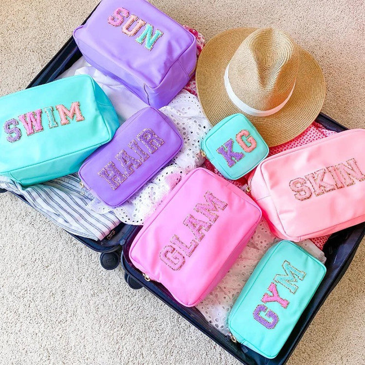Personalized XL Nylon Makeup Bag